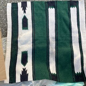 Vintage Southwestern, Native American, Woven Saddle Blanket, Small Area Rug